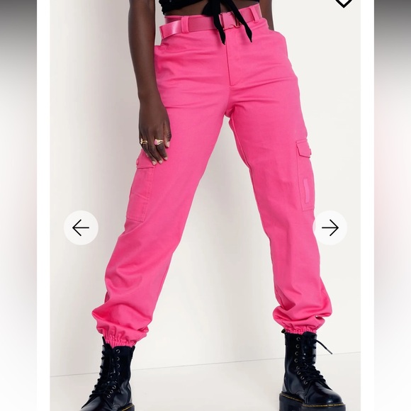 HOT PINK CARGO PANTS - LIMITED BLACKMILK FUCHSIA HOT PINK NWOT SIZE 10 BM - Picture 3 of 9